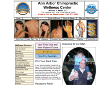 Tablet Screenshot of annarborchiropractic.com